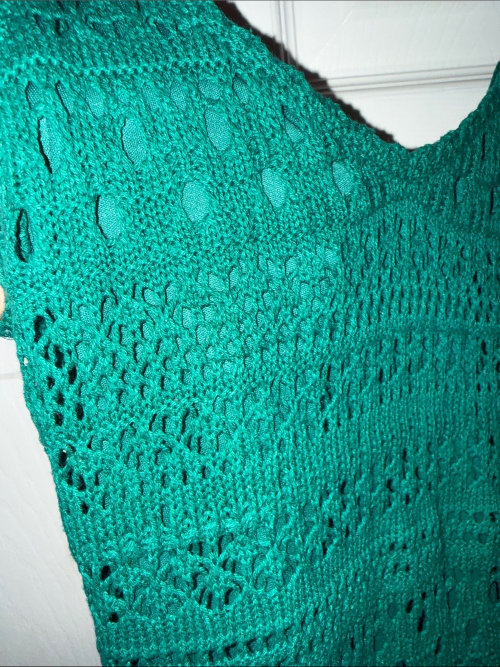 Green Crochet Dress - Women's